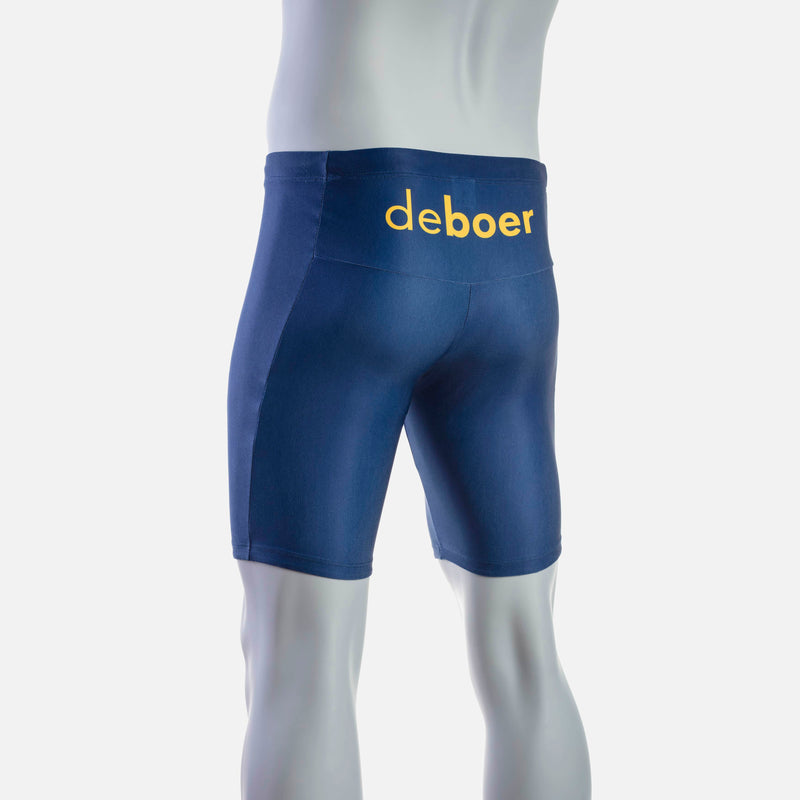 deboer Men's Swim Jammer - Navy & Safran - deboer wetsuits